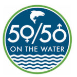 50 50 on the water logo
